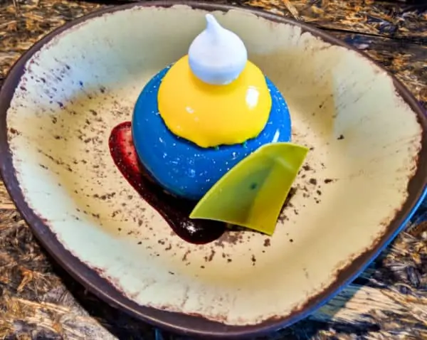 Blueberry Cream Cheese Mousse at Satuli Canteen Disney World