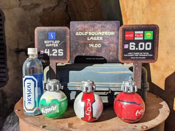 Special Coke bottles at Star Wars Galaxy's Edge