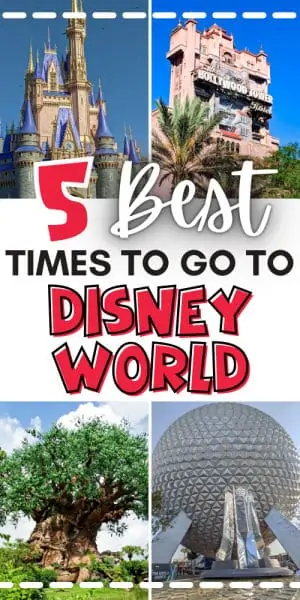 Best time of year to go to Disney World pin image