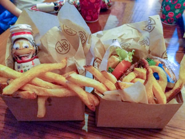 Kids meals at D-Luxe Burger in Disney Springs