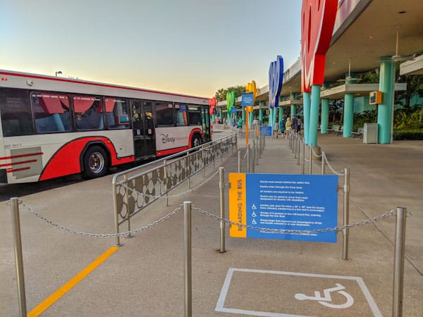 Bus at Pop Century resort