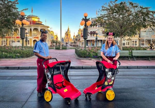 Disney World new look for rental strollers with Mickey and Minnie designs