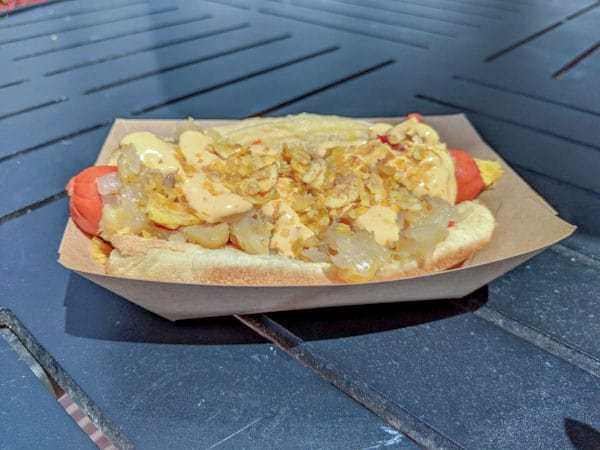 Epcot Flower and Garden Festival Spicy Hot Dog