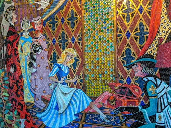 Mosaic inside Cinderella's Castle at Disney's Magic Kingdom