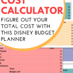 Disney vacation budget spreadsheet pin