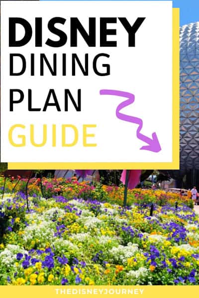 Disney dining plan pin image