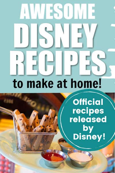 Disney World recipes pin image