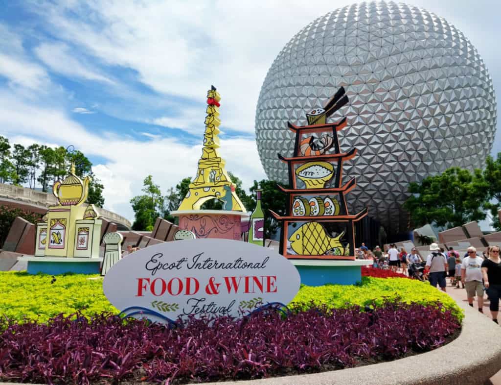 Disney Food and Wine festival park entrance