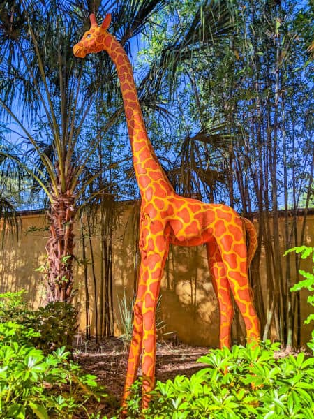 Giraffe statue at Disney's Animal Kingdom