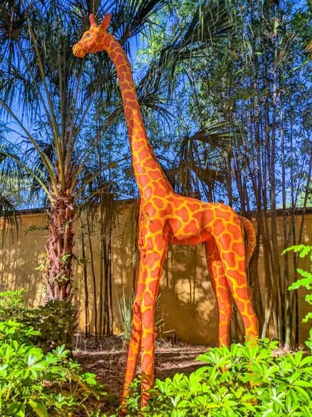 Giraffe statue at Disney's Animal Kingdom