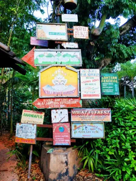 Sign in Asia at Animal Kingdom