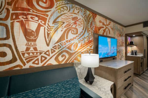 Wall paper design for new Polynesian Resort room refurbishment at Disney World