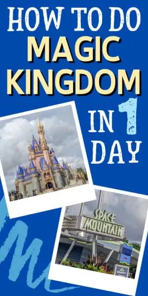 Magic Kingdom itinerary pin image