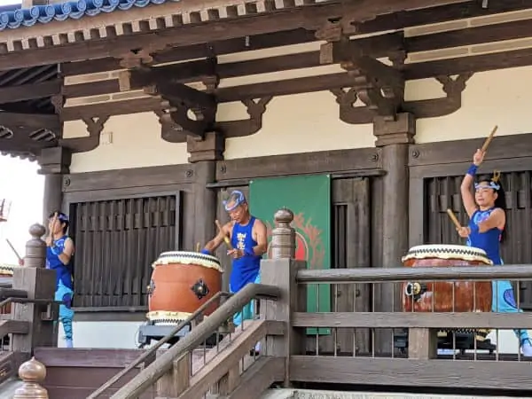 Epcot's Matsuriza Taiko Drummers performing in Japan Pavilion