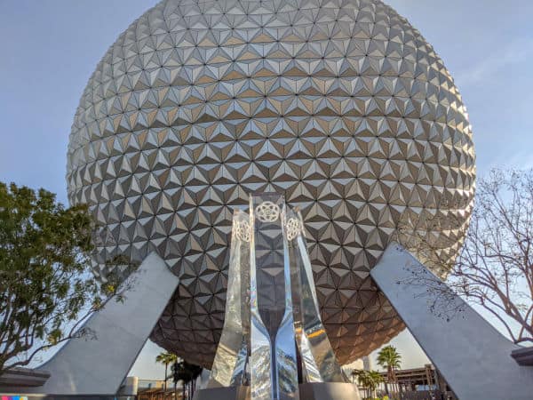 New entrance to Epcot, Spaceship Earth
