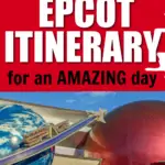 Epcot itinerary pin image with photo of Mission:Space entrance