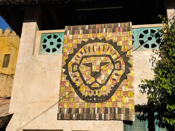 Lion King tapestry at Animal Kingdom
