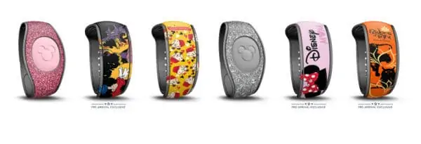 Screenshot of Disney MagicBand selections from My Disney Experience