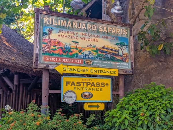 Entrance Sign for Kilimanjaro Safaris at Animal Kingdom