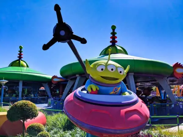 Green alien at Toy Story Land in Hollywood Studios