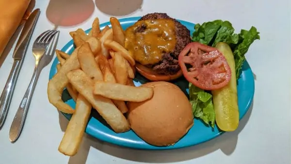 Angus Beef Burger at Beaches and Cream Restaurant Disney World