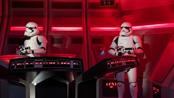 Storm troopers on Rise of the Resistance at Hollywood Studios