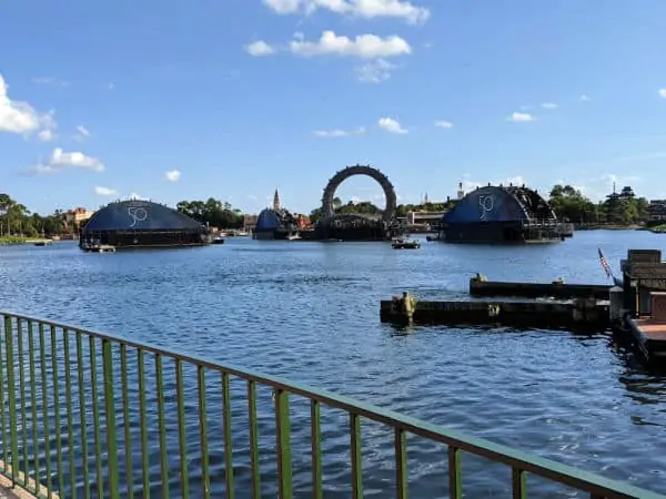 Image of barges for Harmonious at Epcot