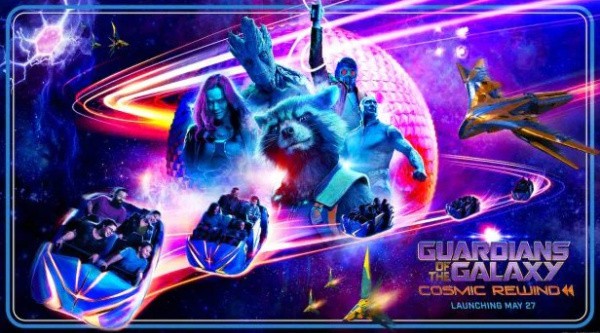 Guardians of the Galaxy ride opening announcement poster