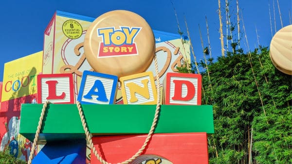 Toy Story Land Entrance sign at Hollywood Studios