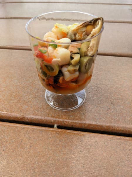 Seafood Salad from Spain Booth and Epcot Food and Wine Festival