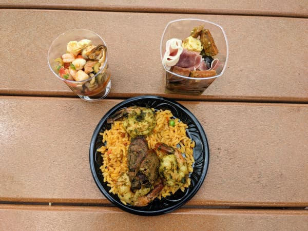 Spain booth menu items at Epcot Food and Wine Festival gluten free