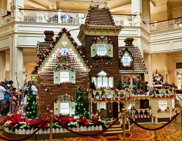 Gingerbread display at Disney's Grand Floridian Resort