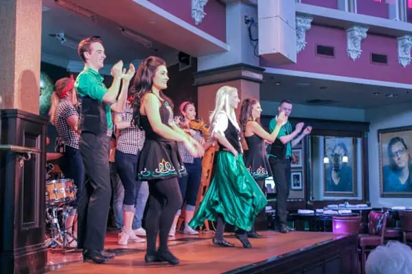 Irish dancers at Raglan Road in Disney Springs