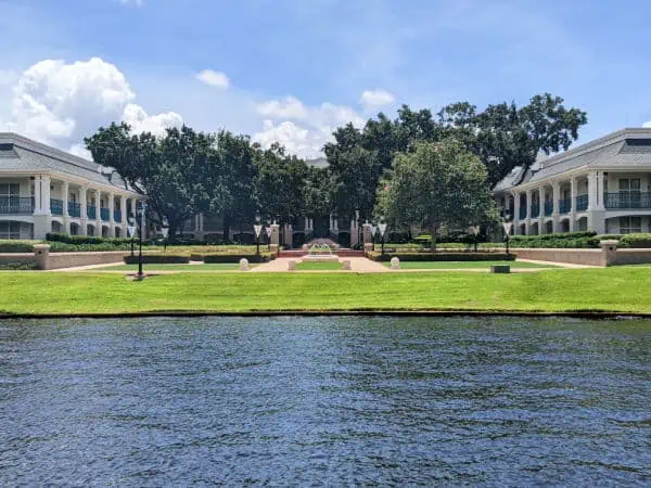 View of Magnolia Bend across the river at Port Orleans Resort