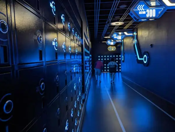 Ride lockers on Tron Lightcycle Run Disney World