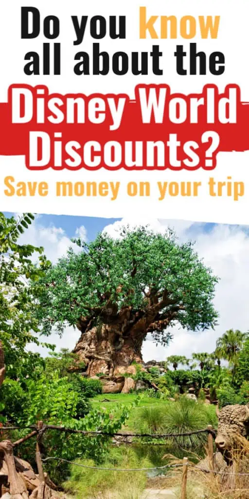Disney World discounts pin image