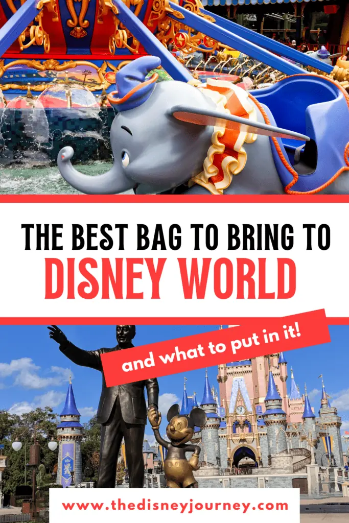 Pin image about the best bag to take to Disney