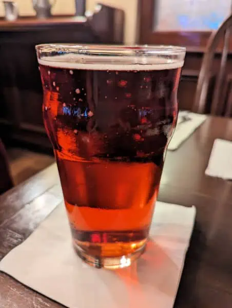 Cider and blackcurrant Imperial Pint at Epcot's Rose and Crown pub