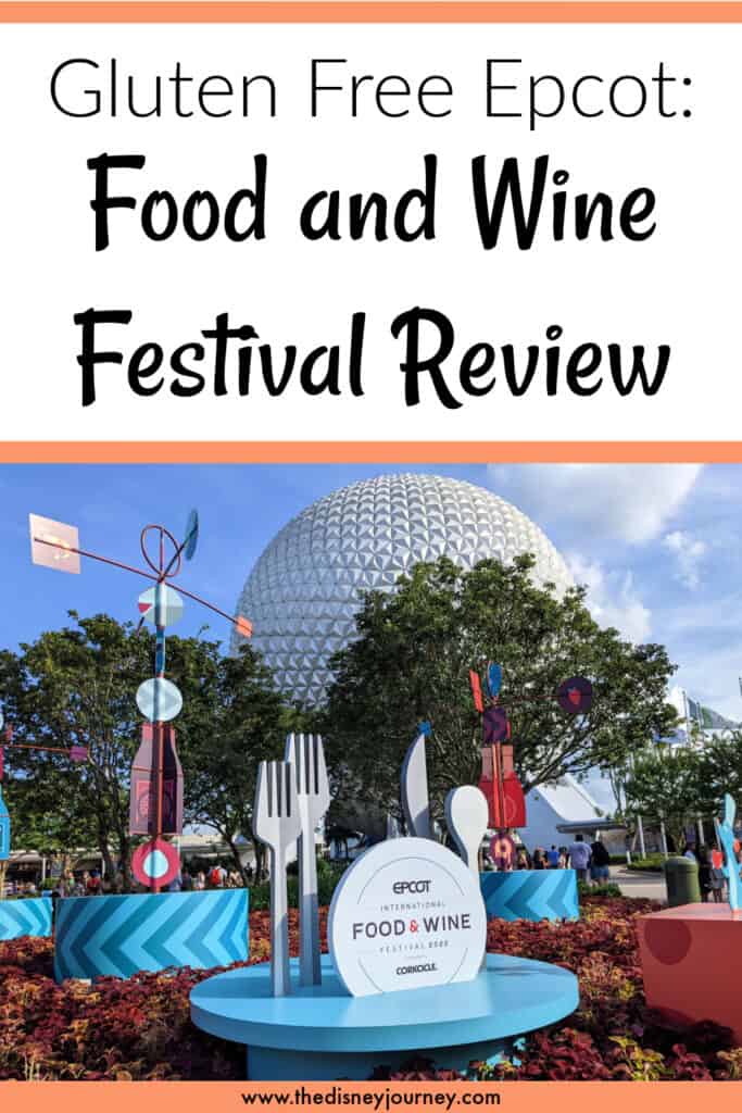 Epcot Food and Wine Festival Gluten Free pin image